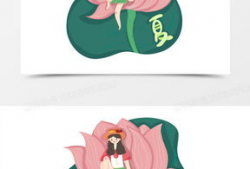 莲花漫画图片,绽放东方美学之韵